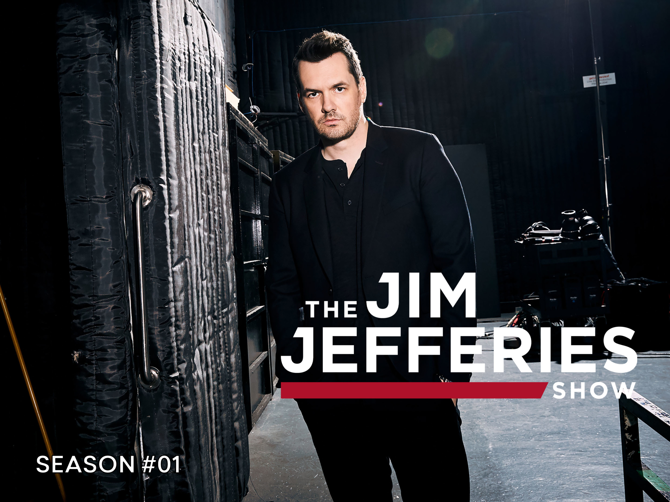Jim Jefferies performing live on stage